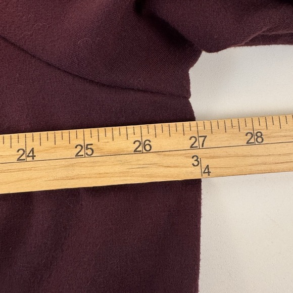 Torrid Open Draped Sweater Women's  Size 3X Burgundy Pockets Long Sleeve Cozy - Picture 6 of 11
